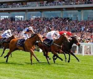 Signora Cabello wins the Queen Mary Stakes under Oisin Murphy for owner Phoenix Thoroughbred and Zen Racing